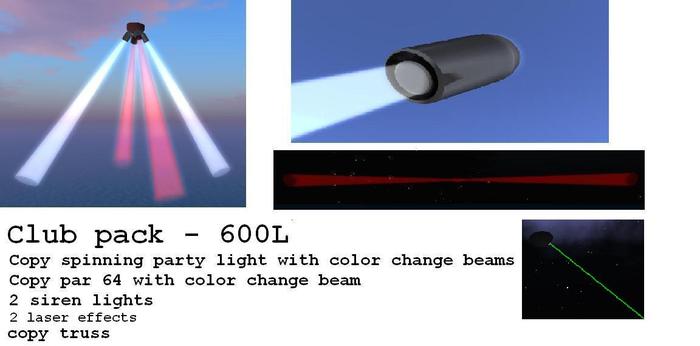 club pack lighting system - boxed