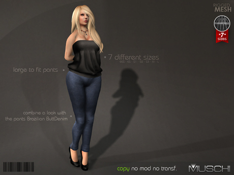 Second Life Marketplace - MUSCHI TopBreit - Black