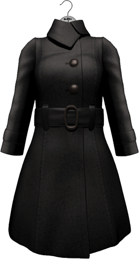 NYU - Trench Coat, Wool Black