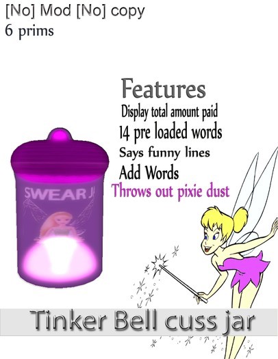 -D-Tinker bell cuss jar