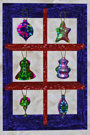 KKKS ornament stainedglass set 2