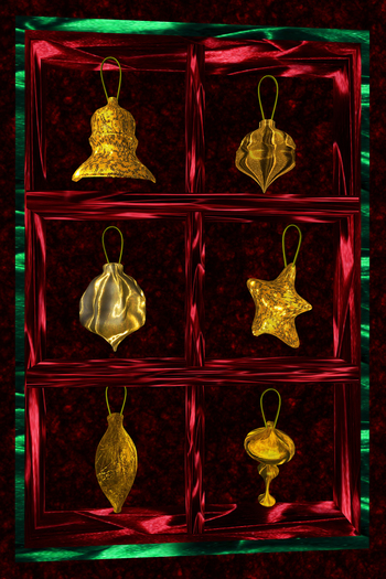 KKKS ornament gold set 2