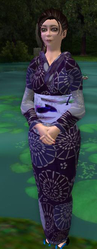 Indigo blue yukata