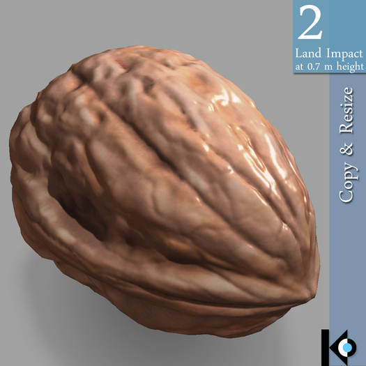 3D / Walnut / 2 land impact