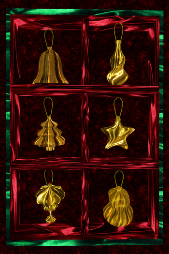 KKKS ornament gold set 4