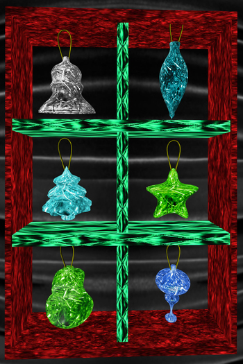 KKKS ornament tinsel set 4