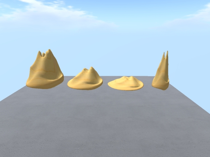 Offsim Island, rocks, mountains sculptie map 3