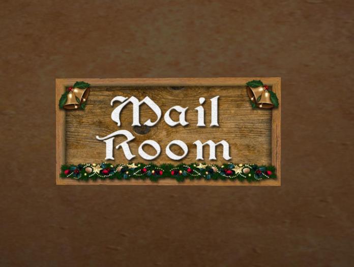 SANTA's MAIL ROOM NamePlate