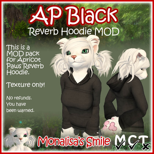 ::Monalisa's Smile:: Reverb Hoodie - MOD black