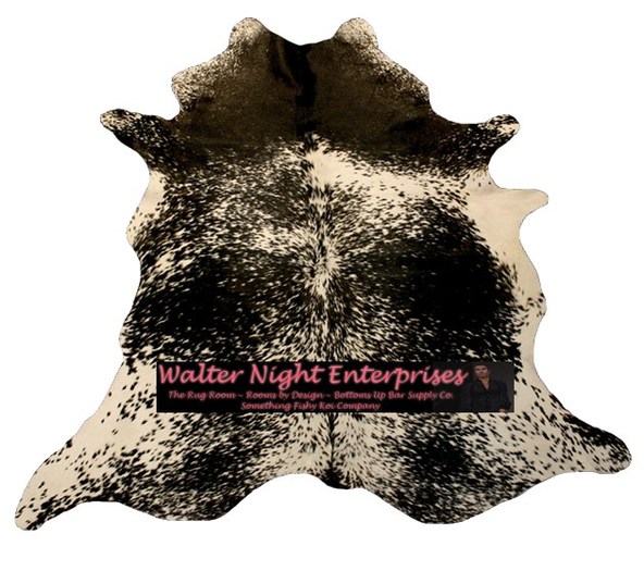Rug Cow-saltnpepablackwhite