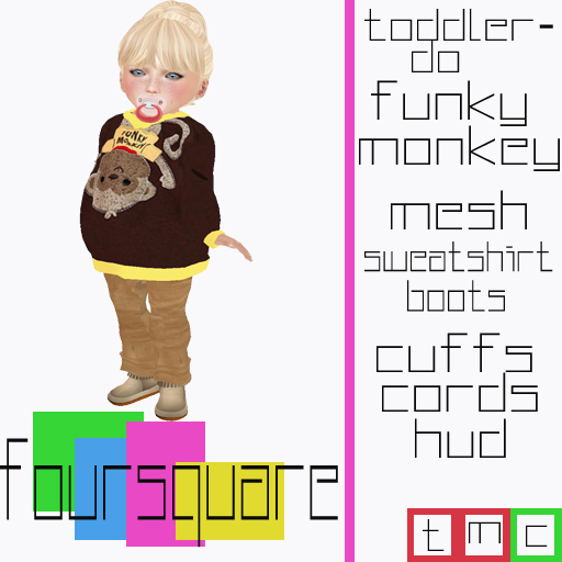 :.:FourSquare:.:Funky Monkey Mesh Toddledo