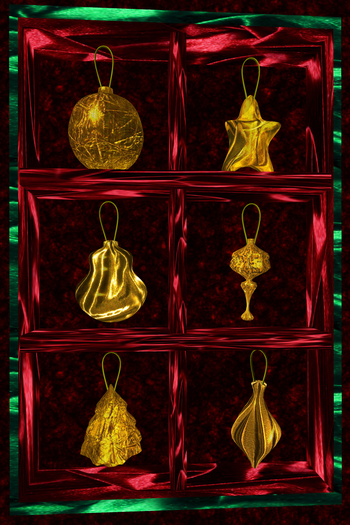KKKS ornament gold set 5