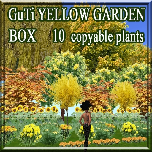 GuTi YELLOW GARDEN  10 copyable plants in a box