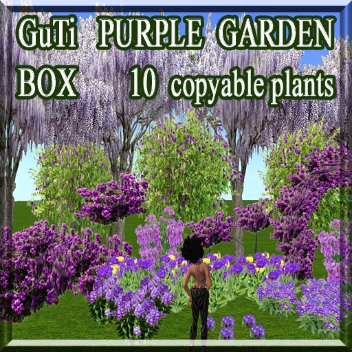 GuTi PURPLE GARDEN 10 copyable plants in a box