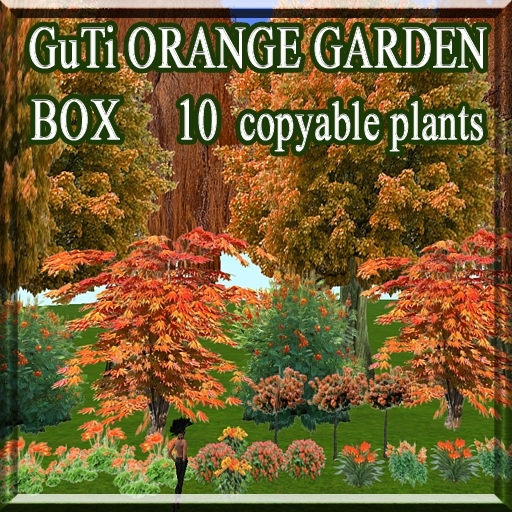 GuTi ORANGE GARDEN 10 copyable plants in a box
