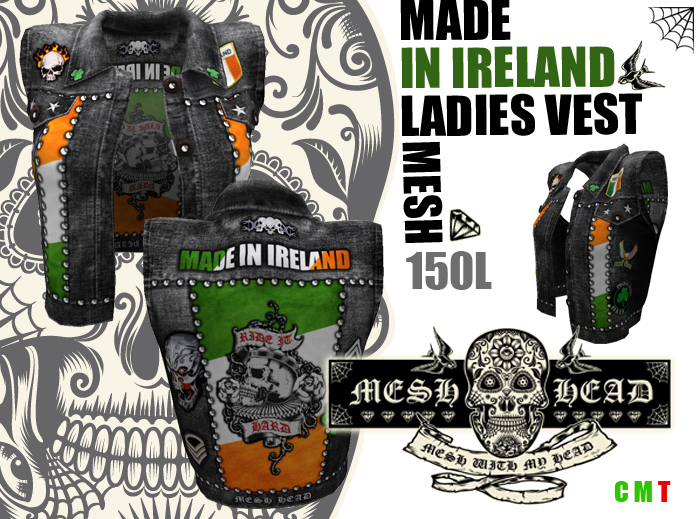 Mesh Head Made In Ireland Ladies Vest - All Sizes