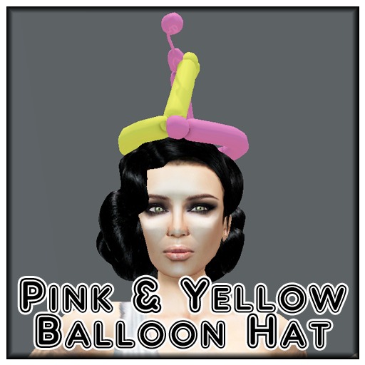 Pink and Yellow Balloon Hat