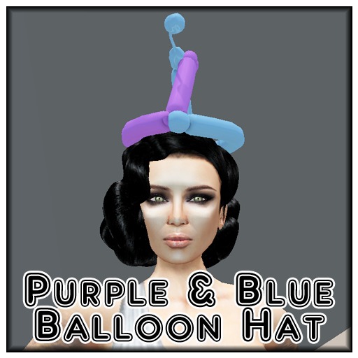 Purple and Blue Balloon Hat