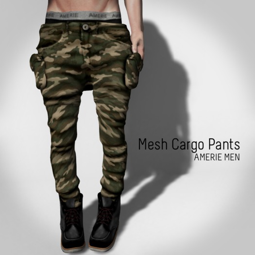 AMERIE M - Mesh Cargo(Camo)