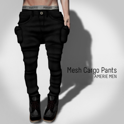 AMERIE M - Mesh Cargo(Black)