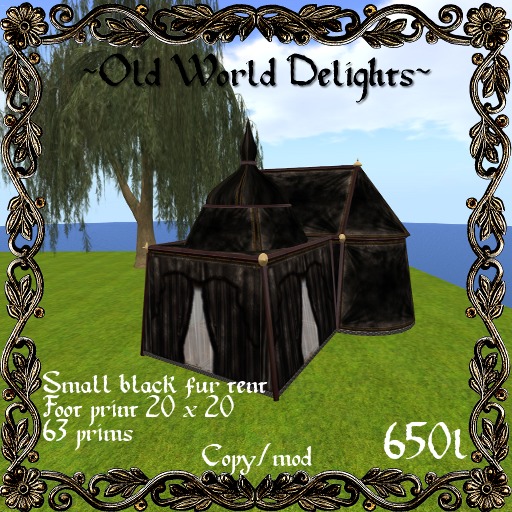 Small black fur tent - Mod/trans