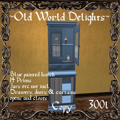 Blue hutch - 14 prims