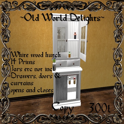 White hutch - 14 prims