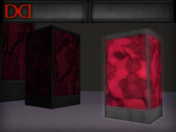 Japanese lamps set 8