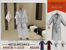 HEROES ART. Pulse Towel BathRobe Mesh Rigged MALE MAN Body Wrapped Male Bathrobe