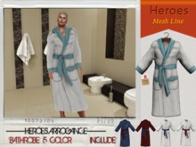 HEROES ART. Pulse BathRobe Mesh Miami MALE MAN Body Wrapped Male Bathrobe