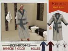 HEROES ART. Pulse BathRobe Mesh Don Fenix  MALE MAN Body Wrapped Male Bathrobe