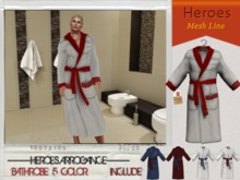 HEROES ART. Pulse BathRobe Mesh Rigged Marlboro  MALE MAN Body Wrapped Male Bathrobe