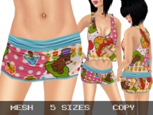Mini Skirt Kawaii 1 - Mesh