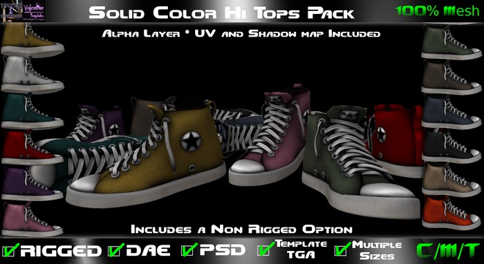 *EVO VT MESH* Solid HiTops Pack