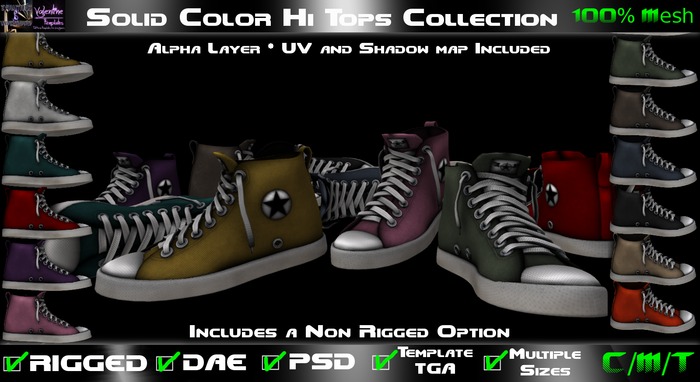 *EVO VT MESH* Solid HiTops Collection 