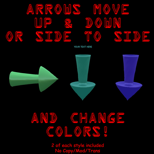 Moving Color Change Arrows - Great For Stores, Shops, Stalls!
