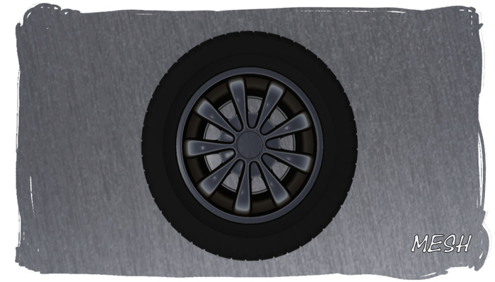< RaceWheel 03 > *MESH