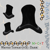 .:D:.:R:. Waved Tophat [v3] :: Black :: Dark