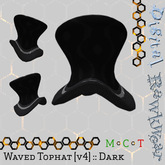 .:D:.:R:. Waved Tophat [v4] :: Black :: Dark