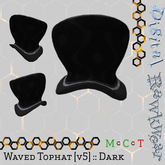 .:D:.:R:. Waved Tophat [v5] :: Black :: Dark