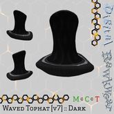 .:D:.:R:. Waved Tophat [v7] :: Black :: Dark