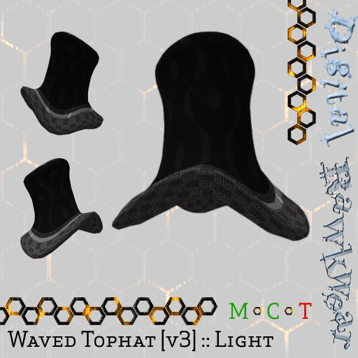 .:D:.:R:. Waved Tophat [v3] :: Black :: Light