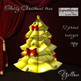 Glossy christmas tree yellow