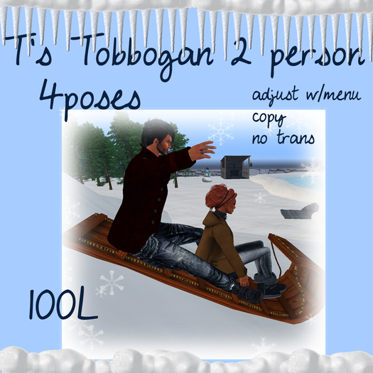 T's Tobbogan 4pose