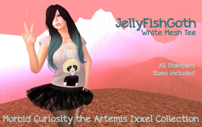 Morbid Curiosity JellyFish Wht Tee