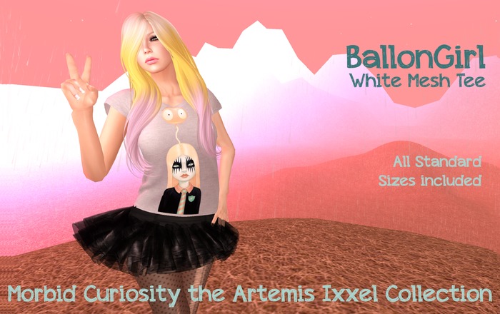 Morbid Curiosity BalloonGirl Wht
