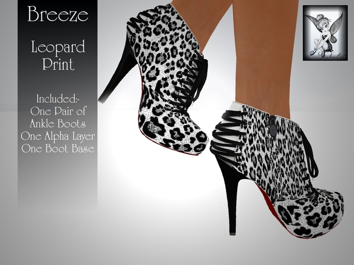 ~TB~ Breeze Ladies Ankle Boot -  Leopard Print