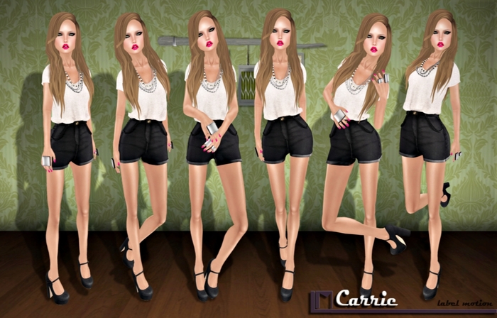 -.label motion .- Carrie Poses