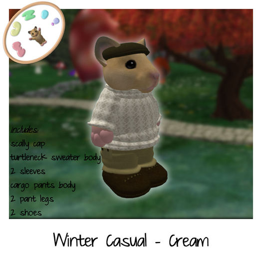 MUZI - Winter Casual - Cream Set