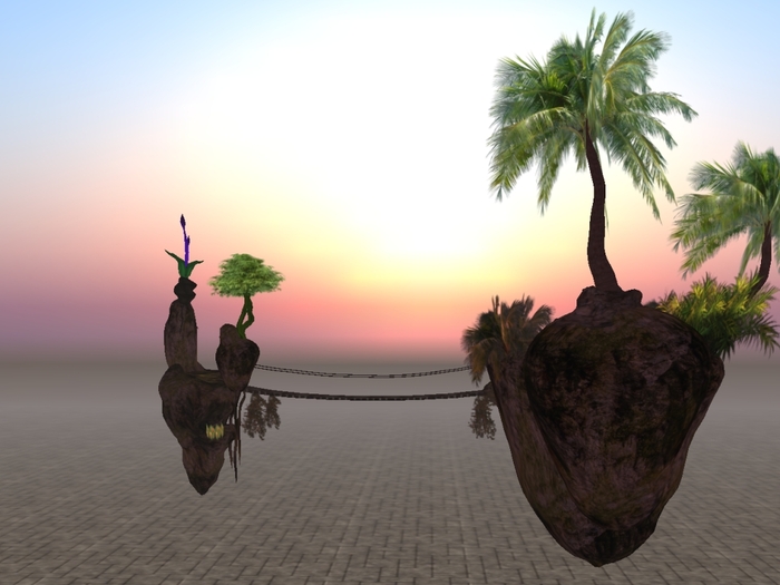 Floating Islands Plants & Wooden Bridges